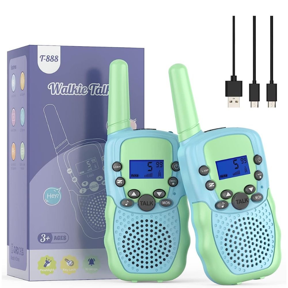 Selieve Kids Walkie Talkies T-888, 4 Colors -Green